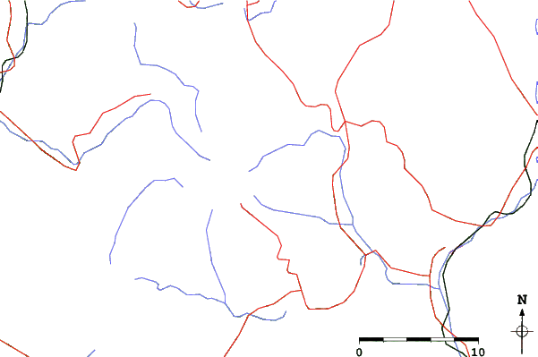 Roads and rivers close to Ontake Ropeway