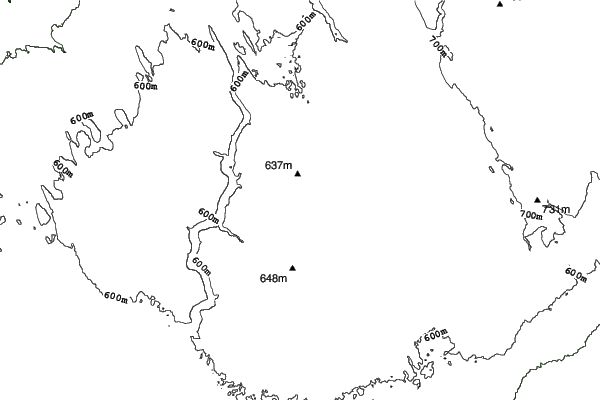 Pasquia Ski Slope neighbourhood contours
