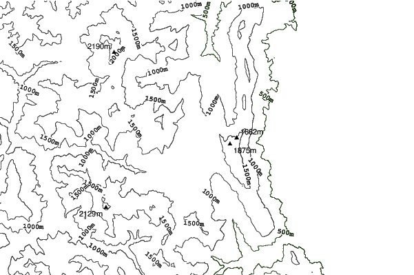Pertouli Ski Center neighbourhood contours