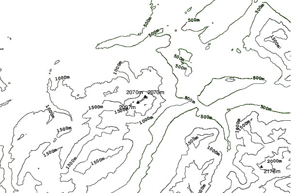Pilatus / Luzern neighbourhood contours