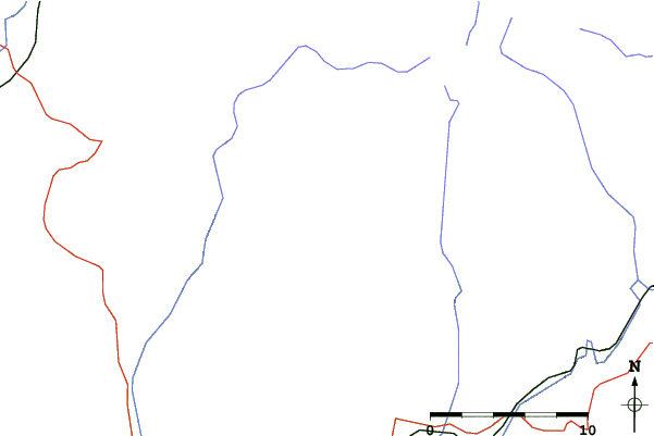Roads and rivers close to Ponikva