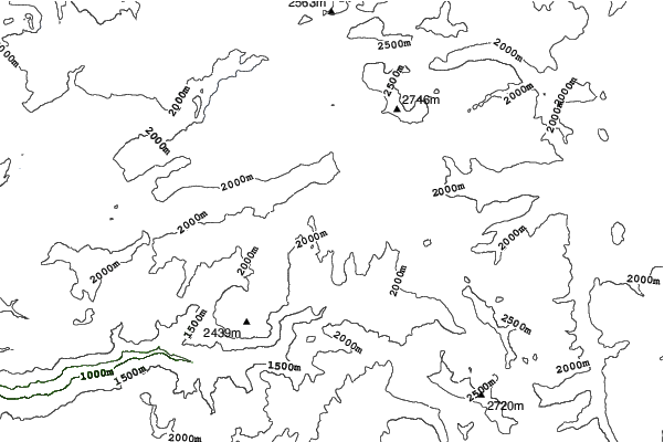 Royal Gorge neighbourhood contours