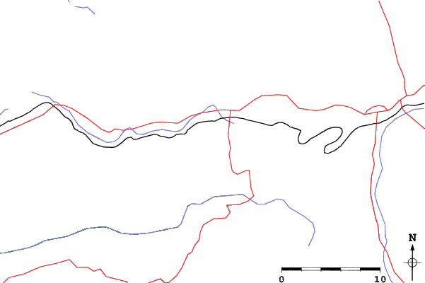 Roads and rivers close to Royal Gorge