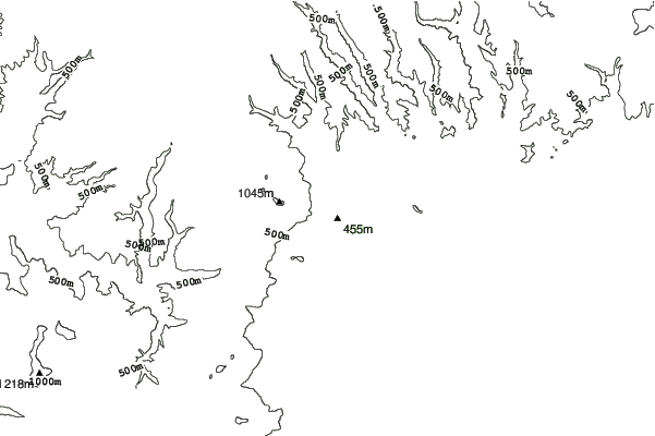 Tokachi Sahoro Resort neighbourhood contours