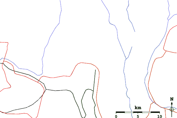 Roads and rivers close to Tokachi Sahoro Resort