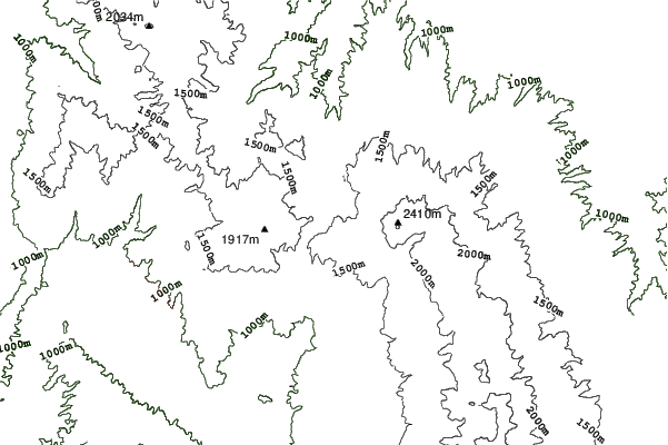 Shirakaba Resort neighbourhood contours