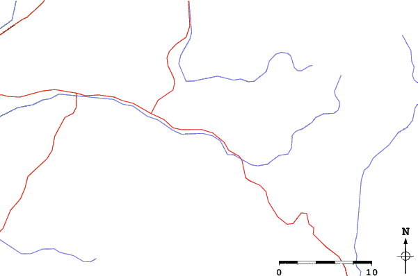 Roads and rivers close to Sipapu Ski and Summer Resort