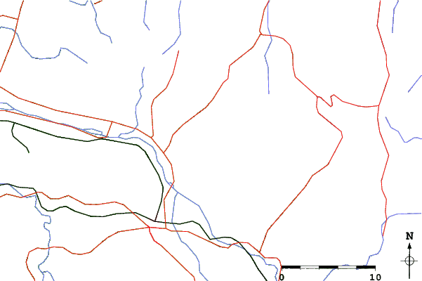 Roads and rivers close to Ski Jam Katsuyama