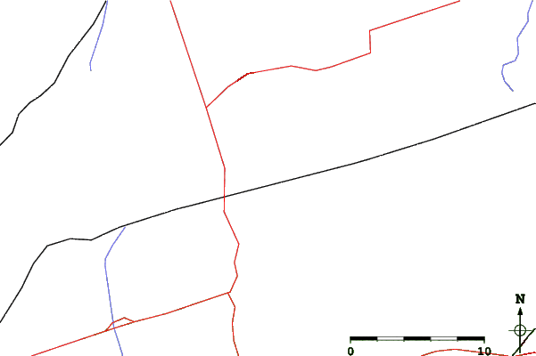 Roads and rivers close to Skyloft Ski Club