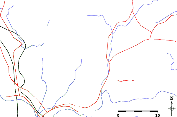 Roads and rivers close to Snowpal Oguna Hotaka