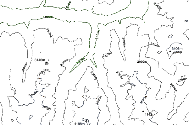 Staldenried - Gspon neighbourhood contours