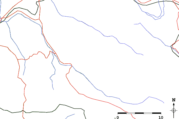 Roads and rivers close to Subiaco Monte Livata