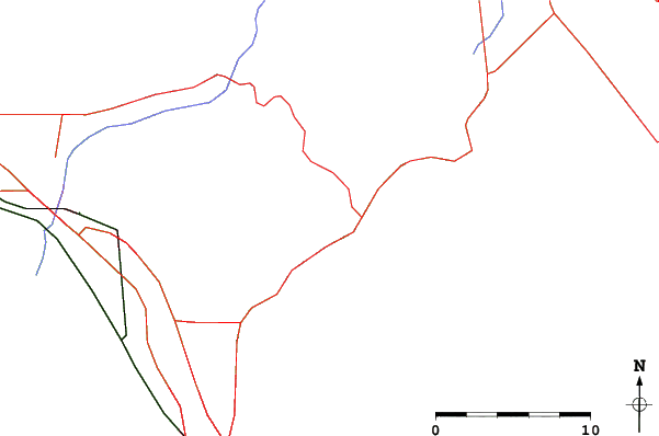 Roads and rivers close to Sundance