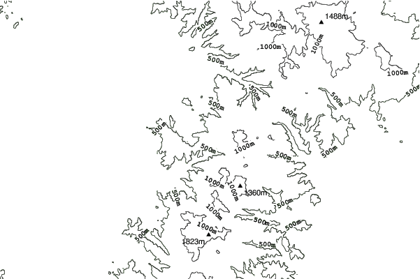 Tendo Kogen neighbourhood contours
