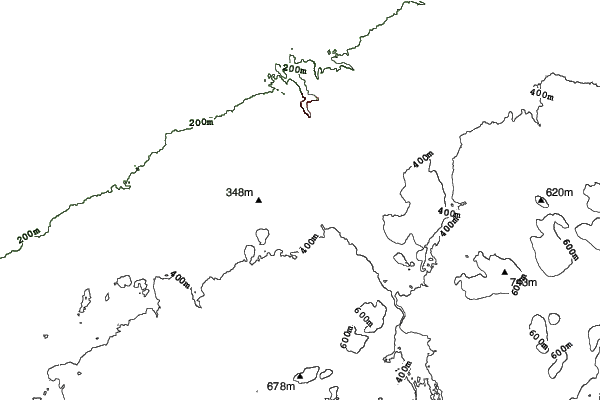 Titus Mountain neighbourhood contours