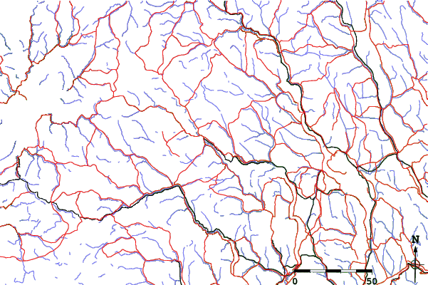 Roads and rivers close to Valdres