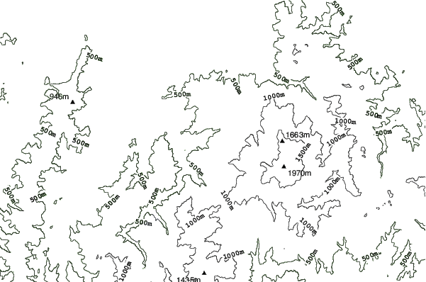 Yudonosan neighbourhood contours
