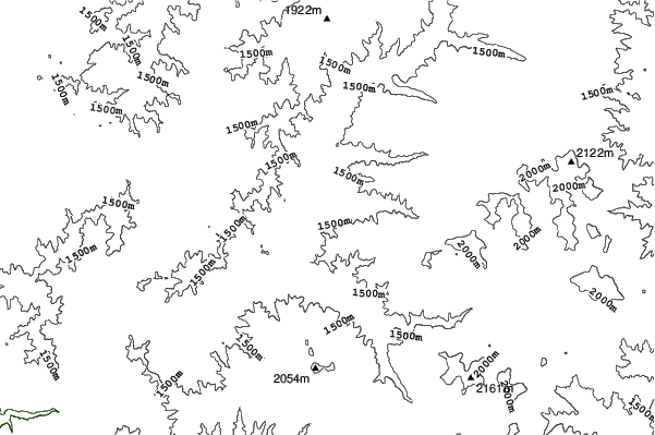 Duolemeidi Ski Resort neighbourhood contours